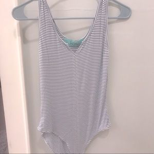 KARLIE STRIPED BODYSUIT